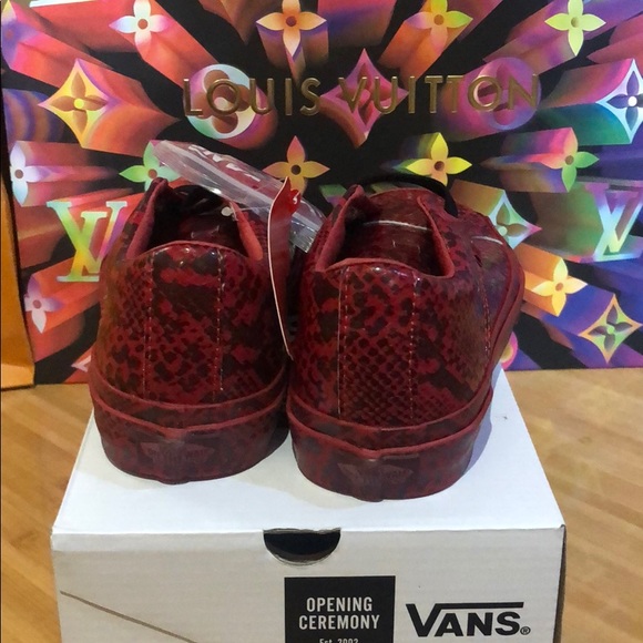 X VANS SNAKE-PRINT SNEAKERS - Picture 3 of 5